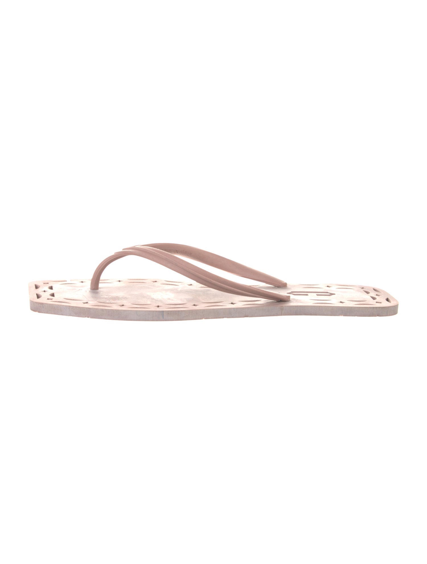 Carlotha Ray Rubber Lasercut Accents Flip Flops