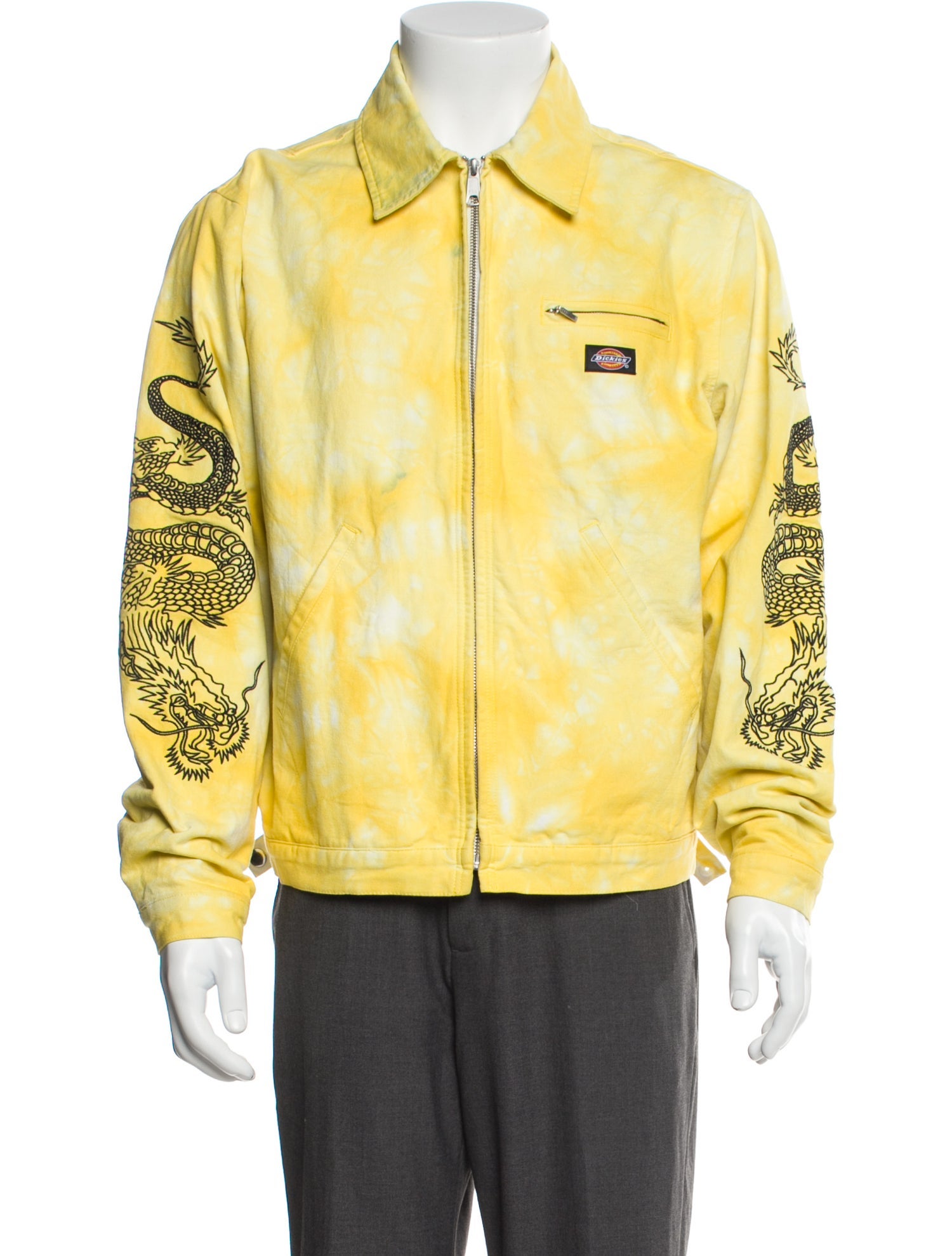 CLOT Graphic Print Moto Jacket