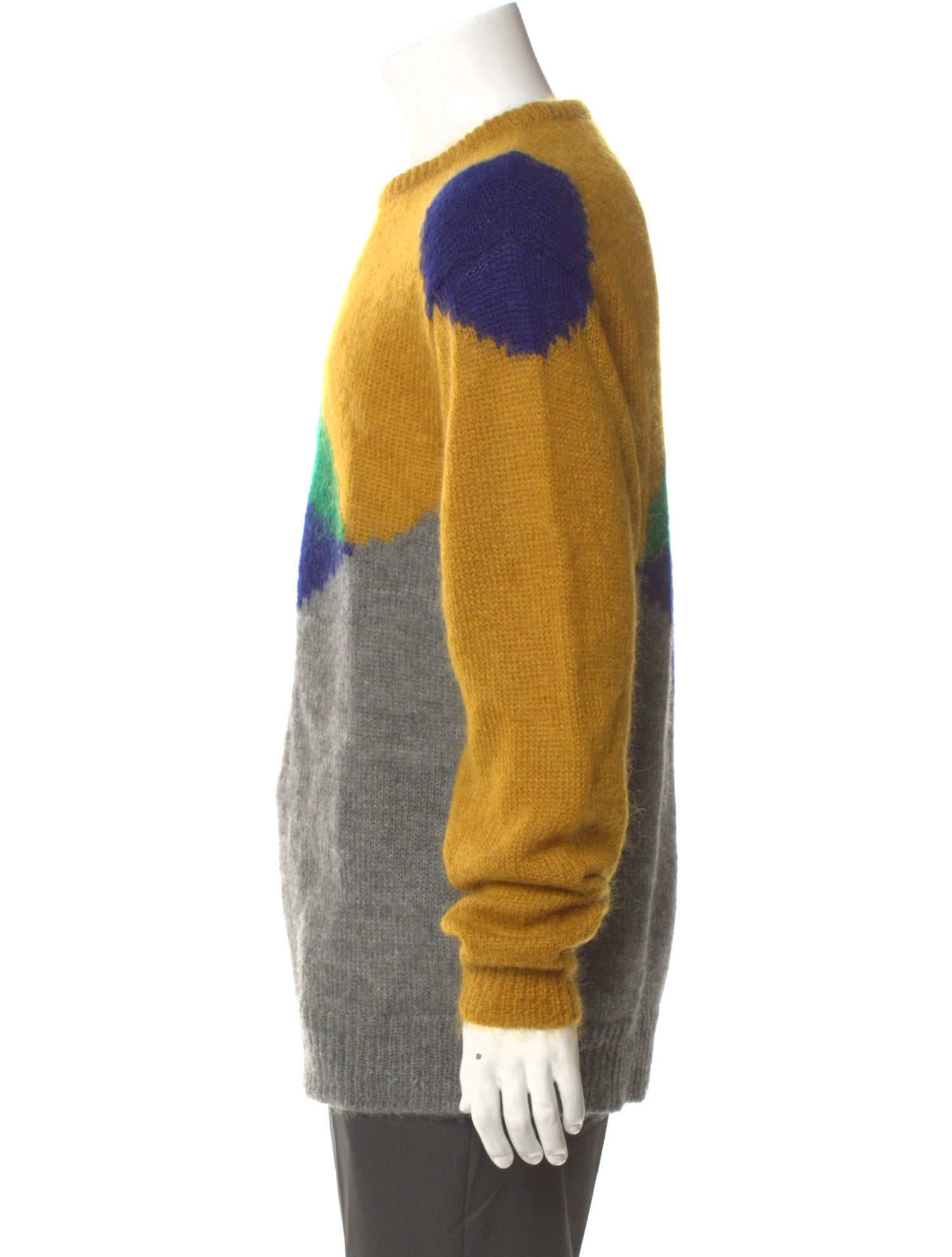 CLOT Colorblock Pattern Crew Neck Pullover w/ Tags