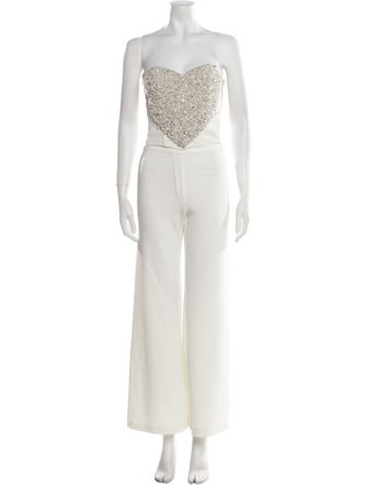 Clio Peppiatt Sequin Embellishments Pant Set