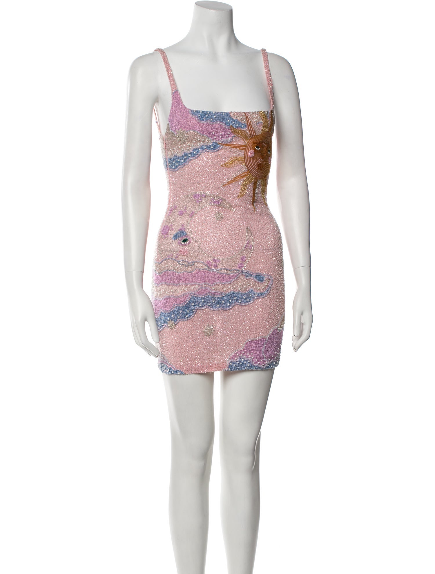 Artsy Surreal Land Printed Mini Dress main image 1