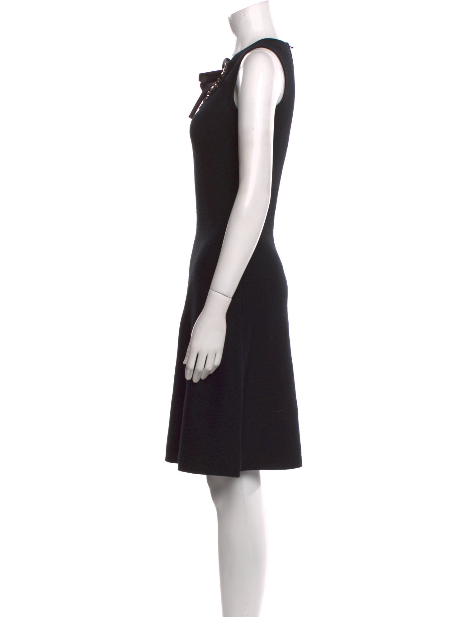 Clio Peppiatt Merino Wool Knee-Length Dress