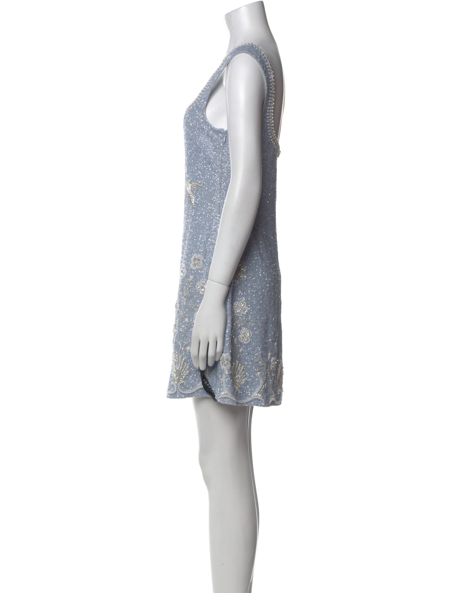 Clio Peppiatt Scoop Neck Mini Dress w/ Tags