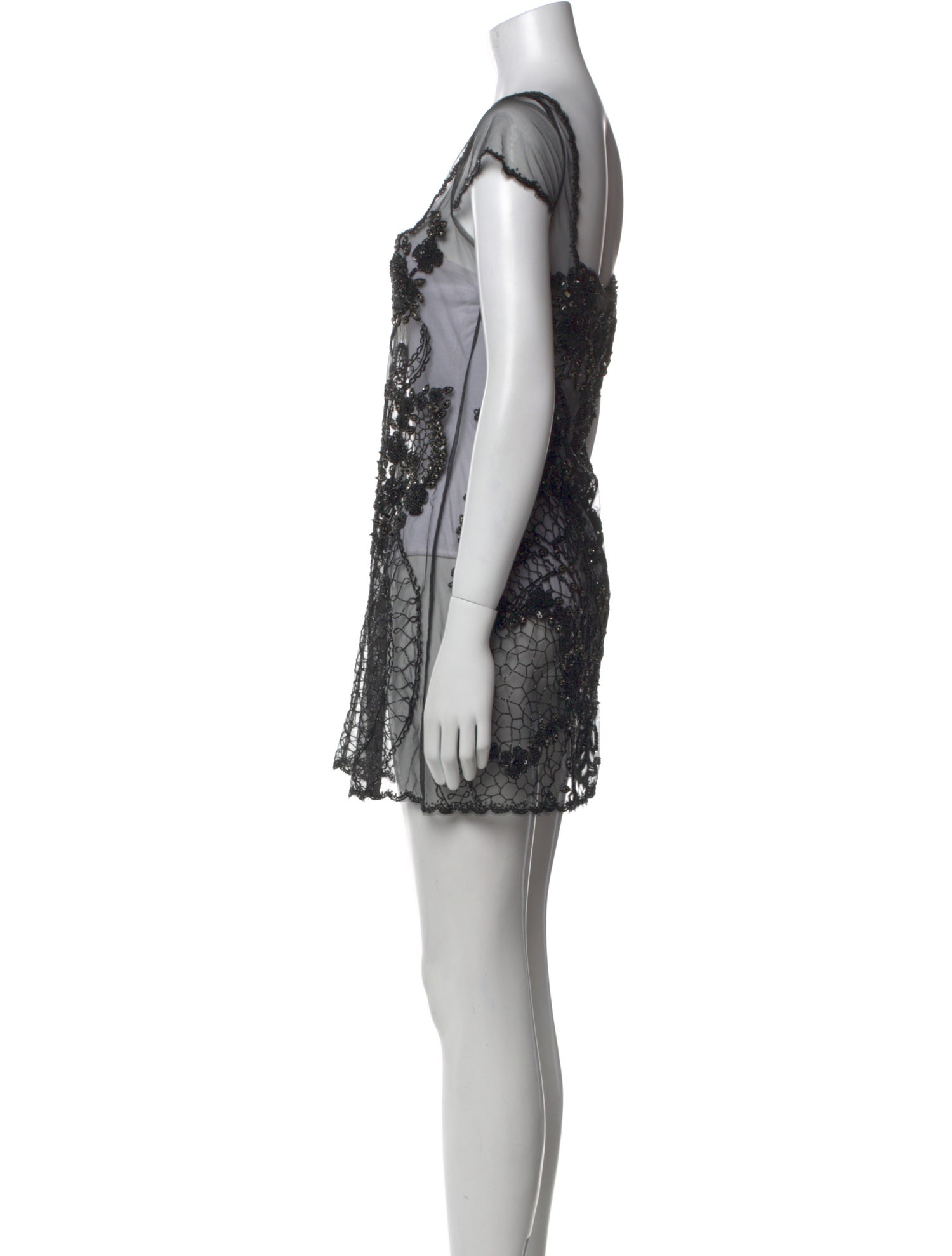 Clio Peppiatt Nylon Mini Dress