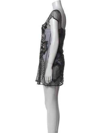 Clio Peppiatt Nylon Mini Dress