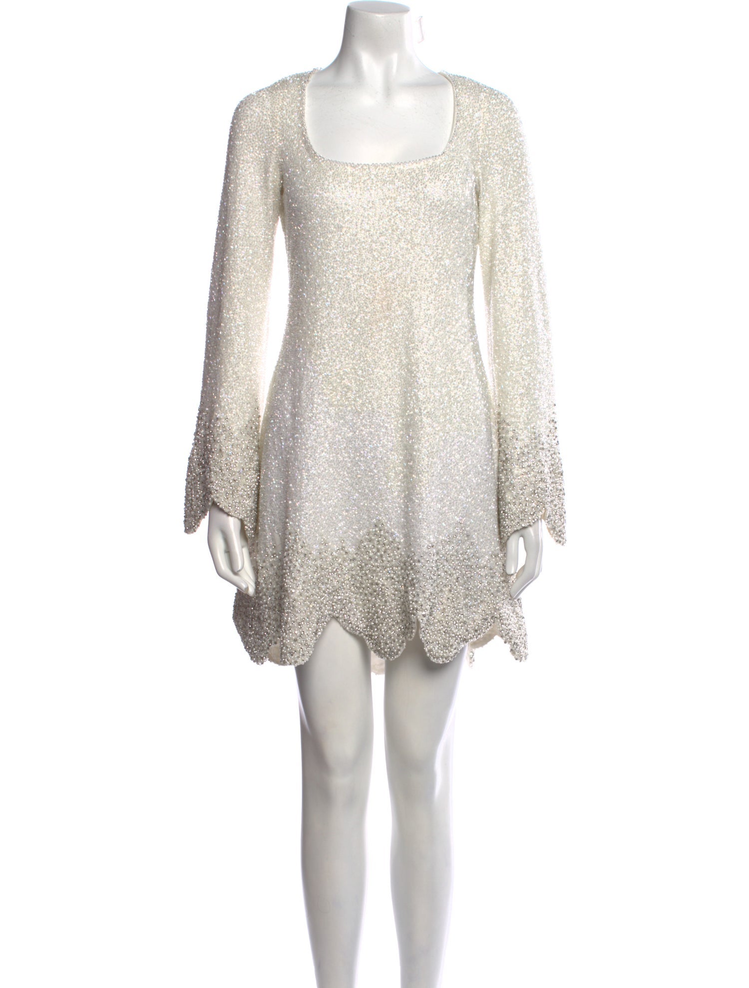 Clio Peppiatt Scoop Neck Mini Dress