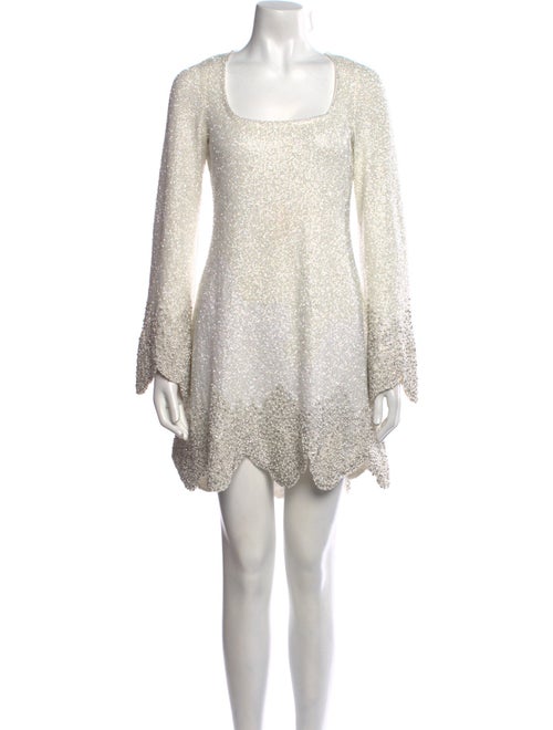 Clio Peppiatt Scoop Neck Mini Dress