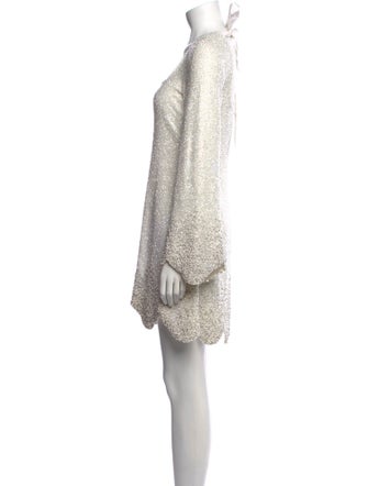 Clio Peppiatt Scoop Neck Mini Dress