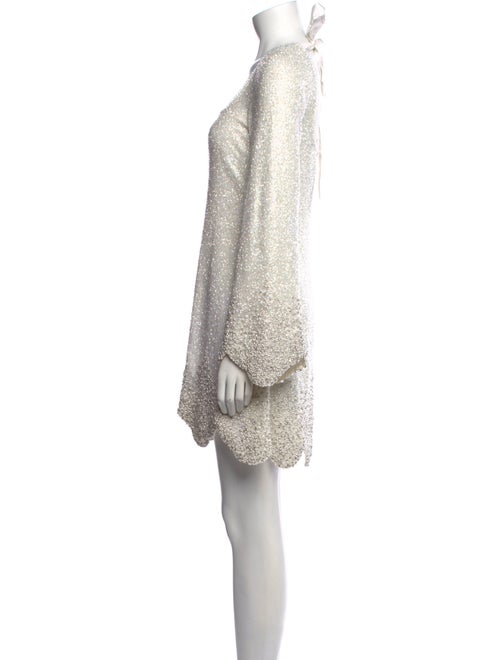 Clio Peppiatt Scoop Neck Mini Dress