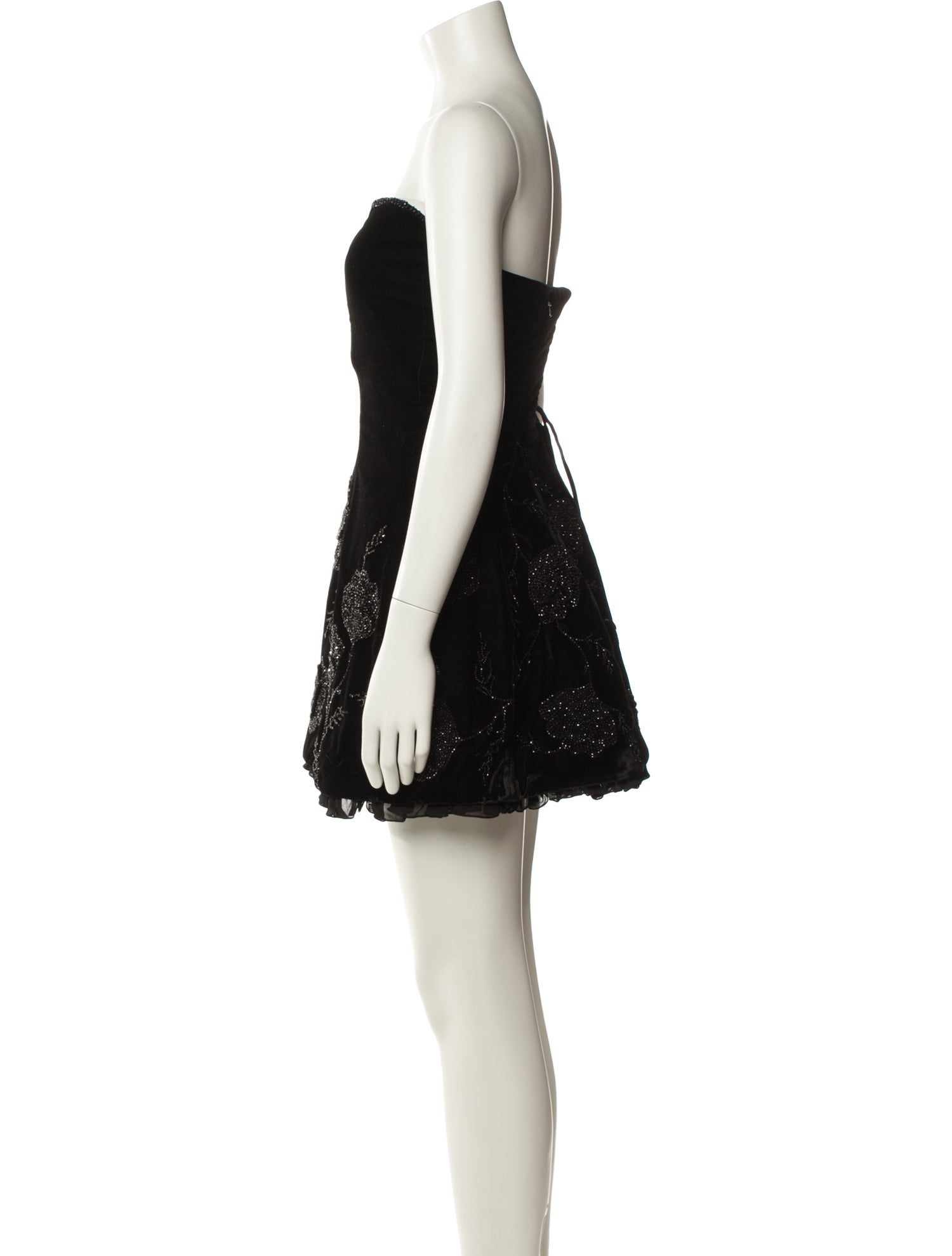 Clio Peppiatt Strapless Mini Dress
