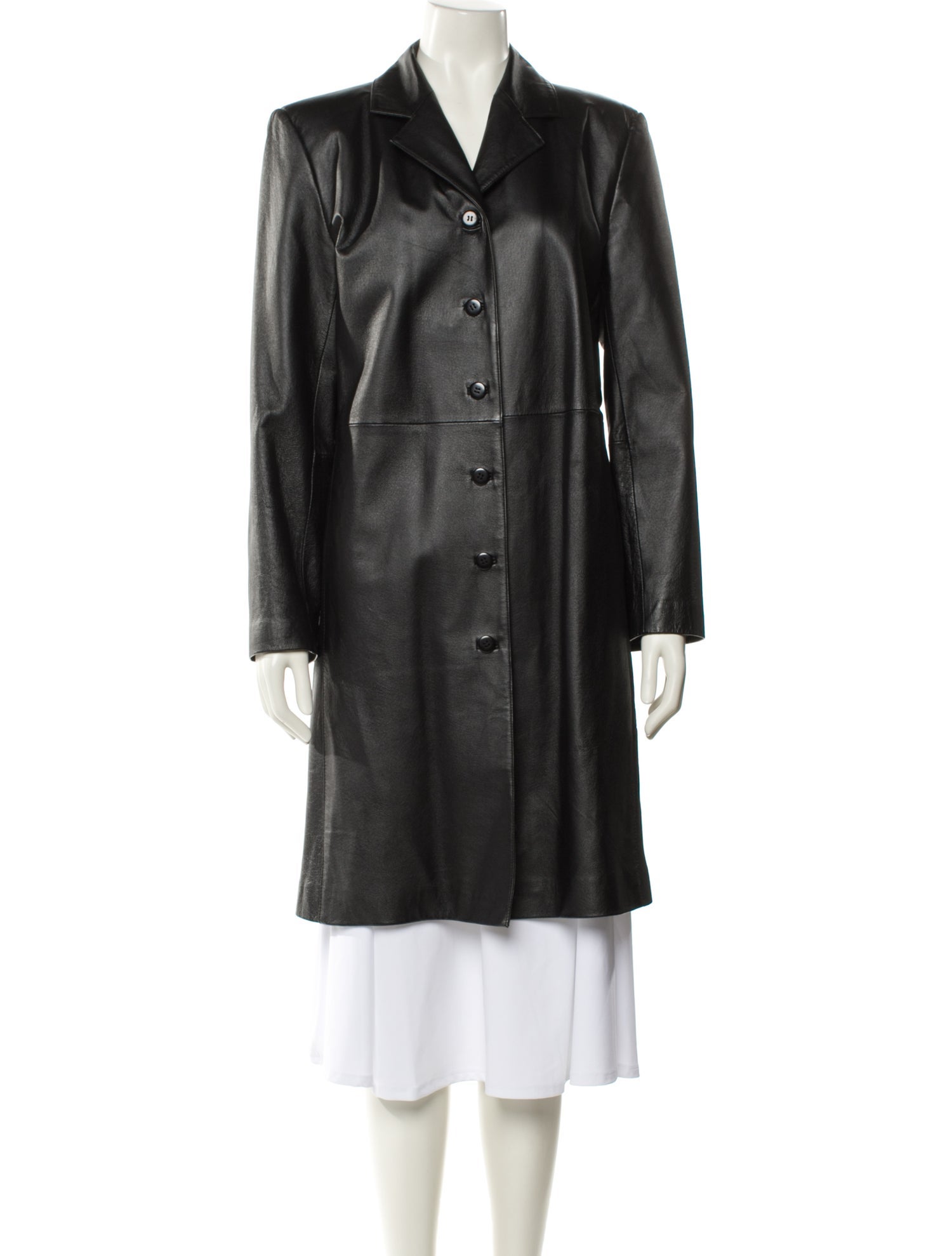 Clio Peppiatt Leather Trench Coat