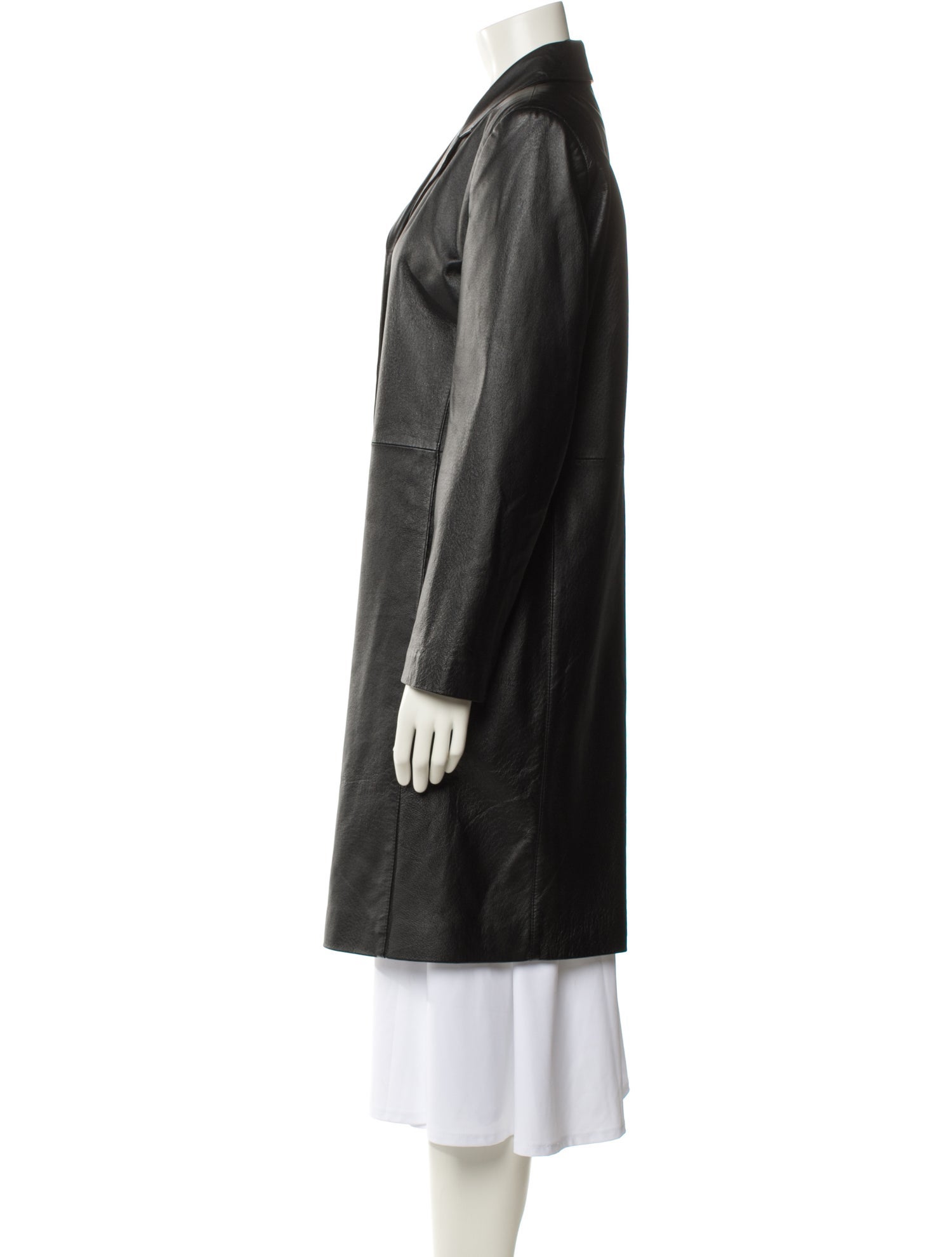 Clio Peppiatt Leather Trench Coat