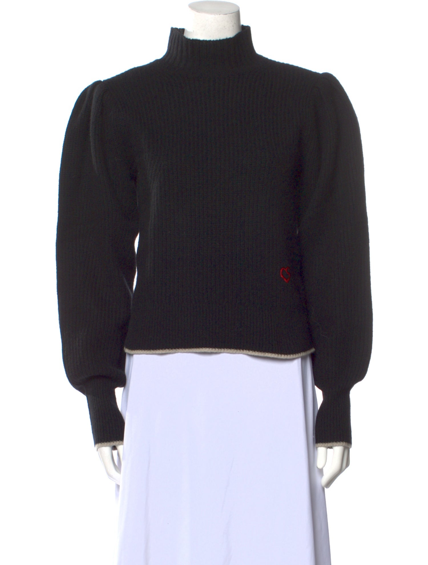 Claudia Schiffer X Frame Cashmere Mock Neck Sweater