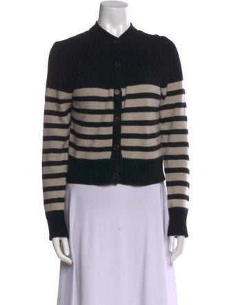 Claudia Schiffer X Frame Cashmere Striped Sweater