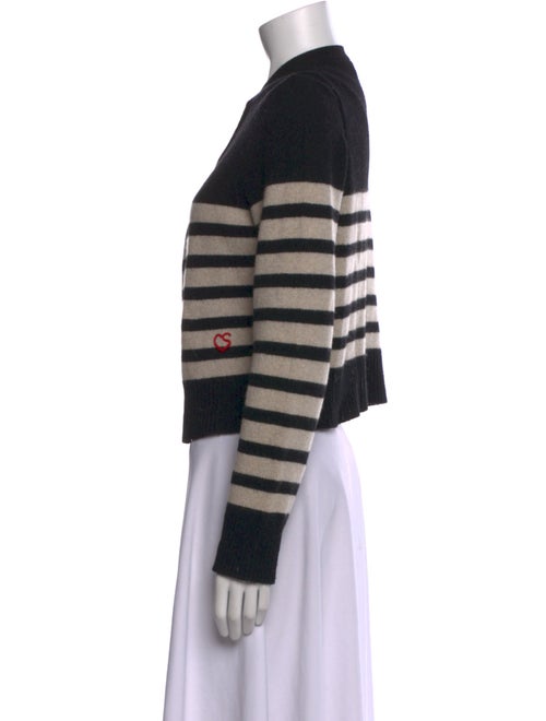 Claudia Schiffer X Frame Cashmere Striped Sweater