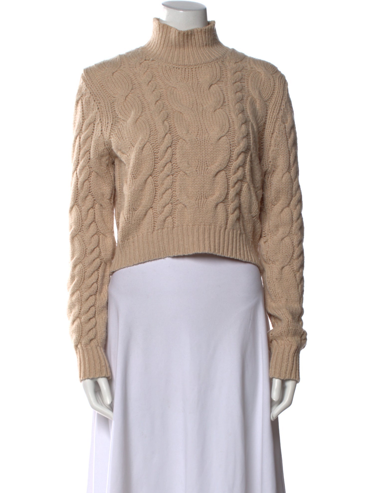 Claudia Schiffer X Frame Merino Wool Turtleneck Sweater