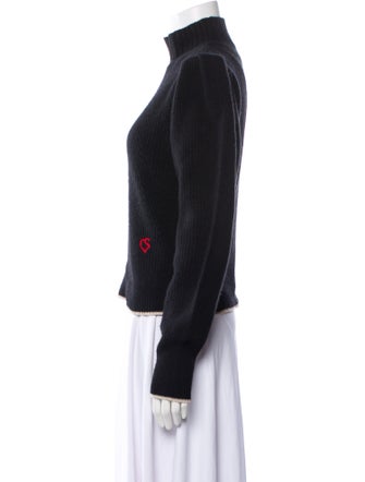 Claudia Schiffer X Frame Cashmere Mock Neck Sweater