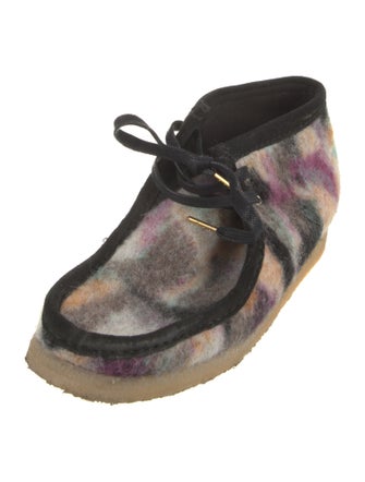 Clarks Wool Tie-Dye Print Lace-Up Boots