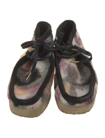 Clarks Wool Tie-Dye Print Lace-Up Boots