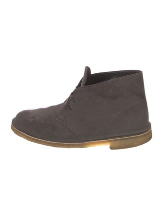 Clarks Suede Lace-Up Boots