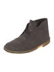 Clarks Suede Lace-Up Boots