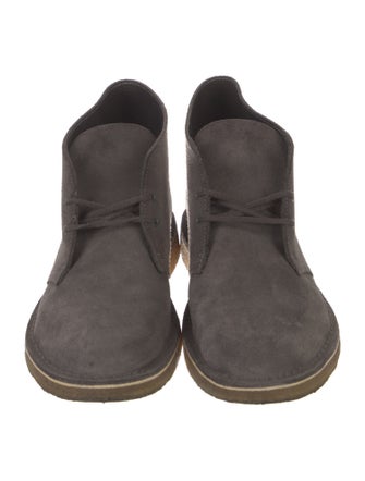Clarks Suede Lace-Up Boots