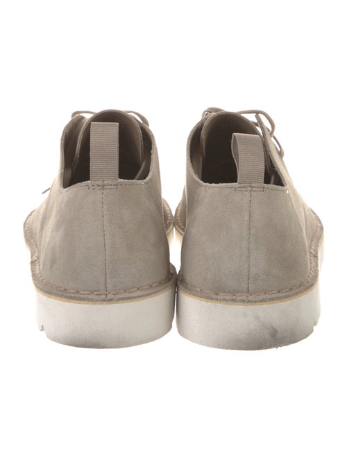 Clarks Suede Fringe Trim Accent Derby Shoes