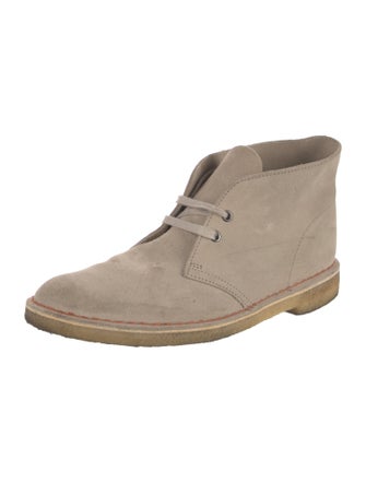 Clarks Suede Lace-Up Boots