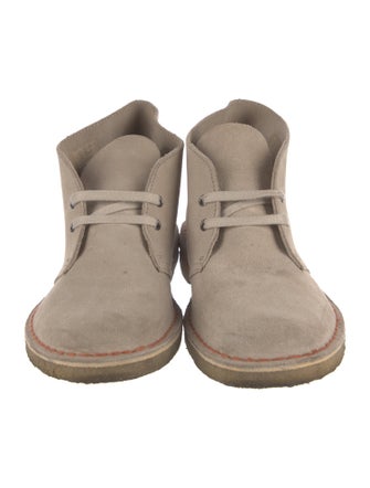 Clarks Suede Lace-Up Boots