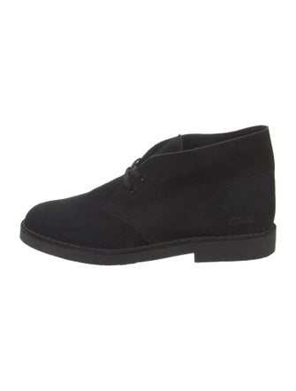Clarks Suede Lace-Up Boots