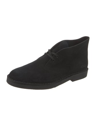 Clarks Suede Lace-Up Boots