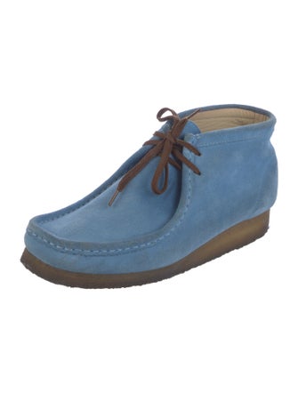 Clarks Suede Lace-Up Boots