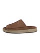 Clarks Suede Whipstitch Trim Slides