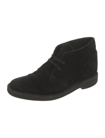 Clarks Suede Lace-Up Boots