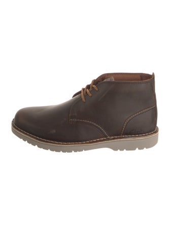 Clarks Leather Lace-Up Boots