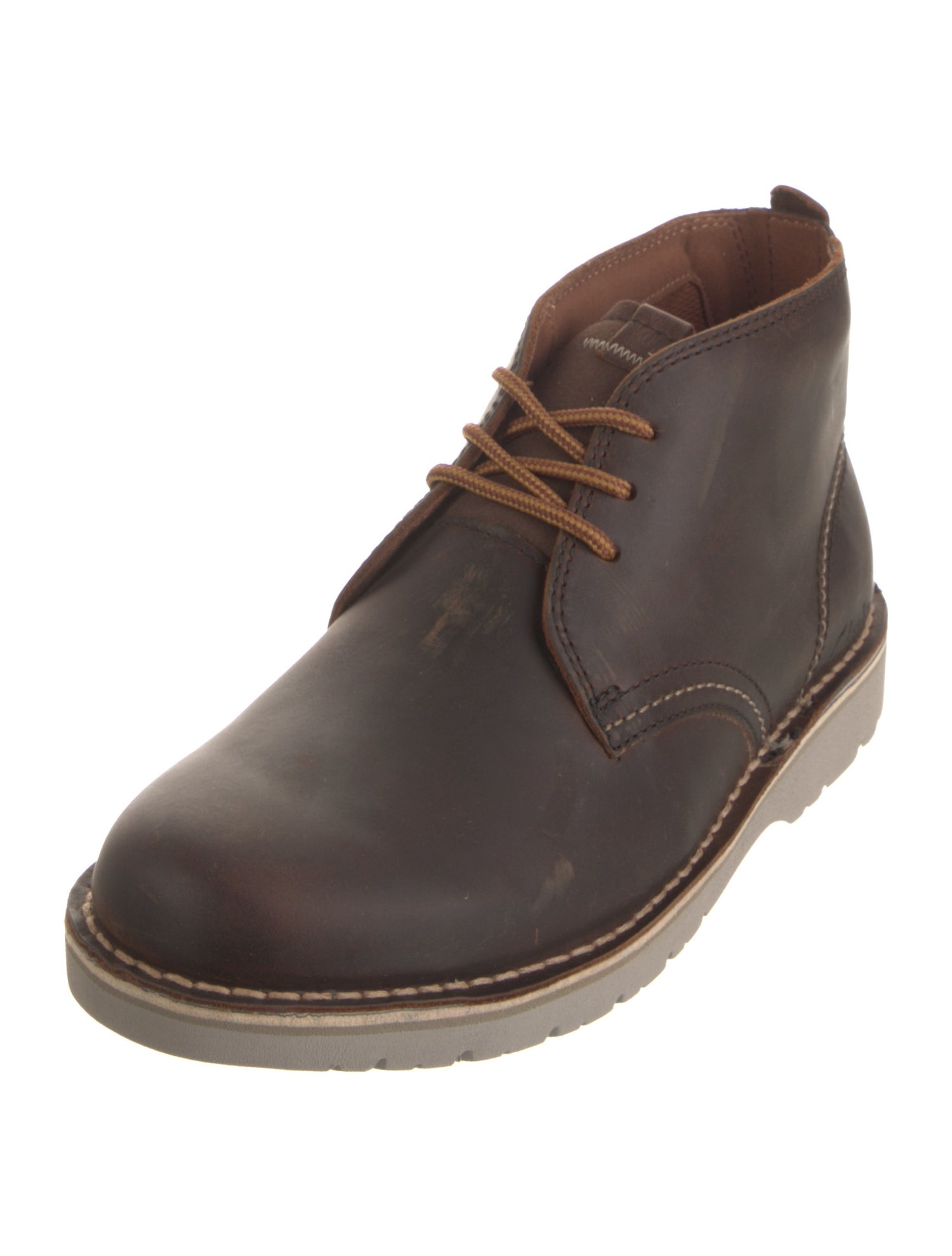 Clarks Leather Lace-Up Boots