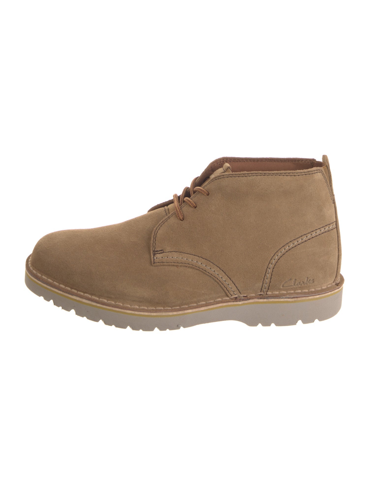 Clarks Suede Lace-Up Boots