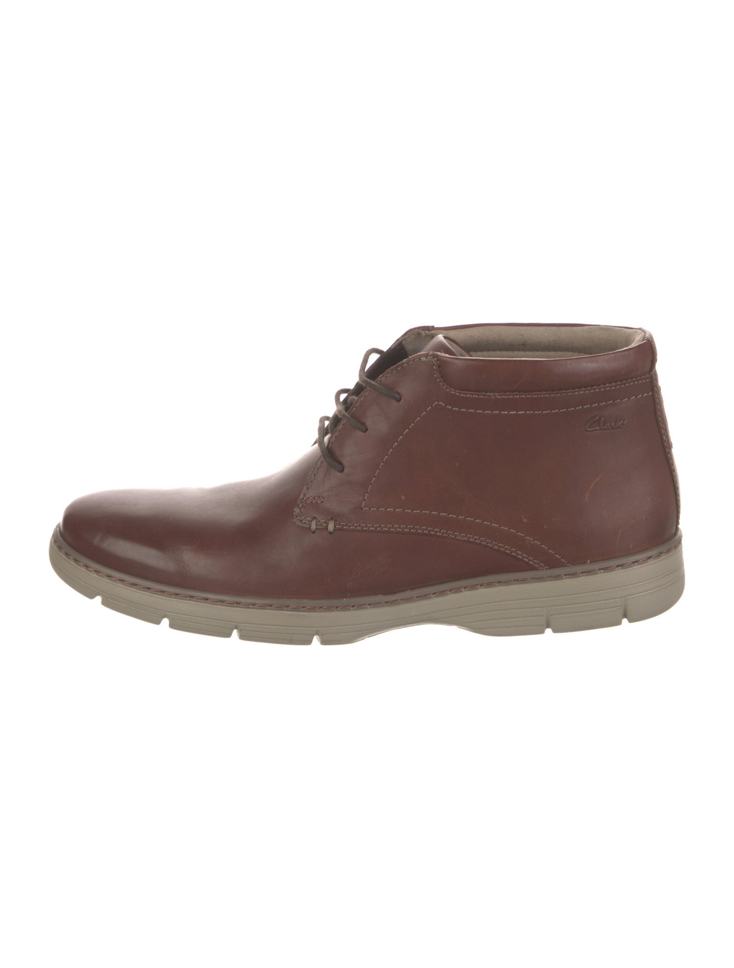 Clarks Leather Lace-Up Boots