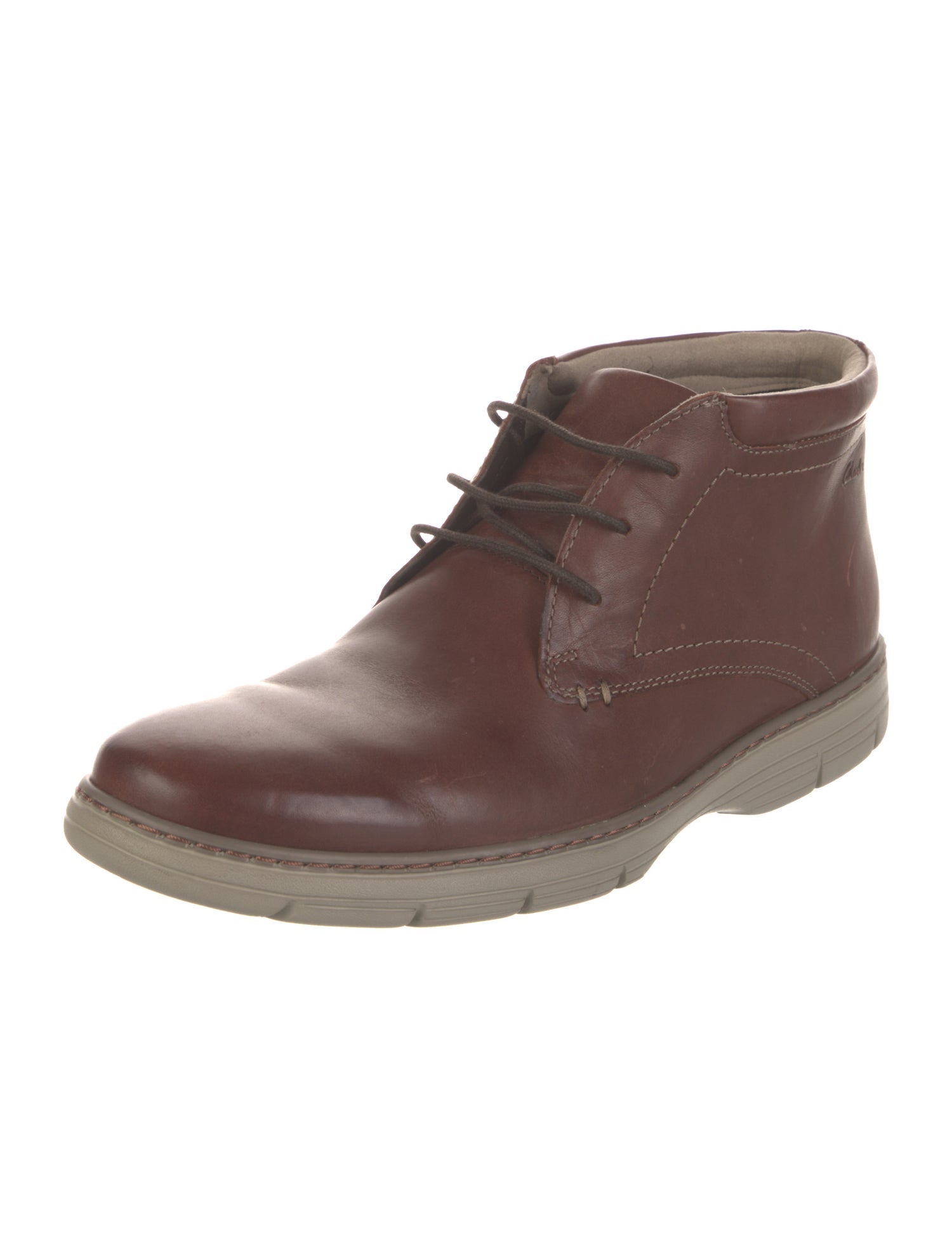 Clarks Leather Lace-Up Boots