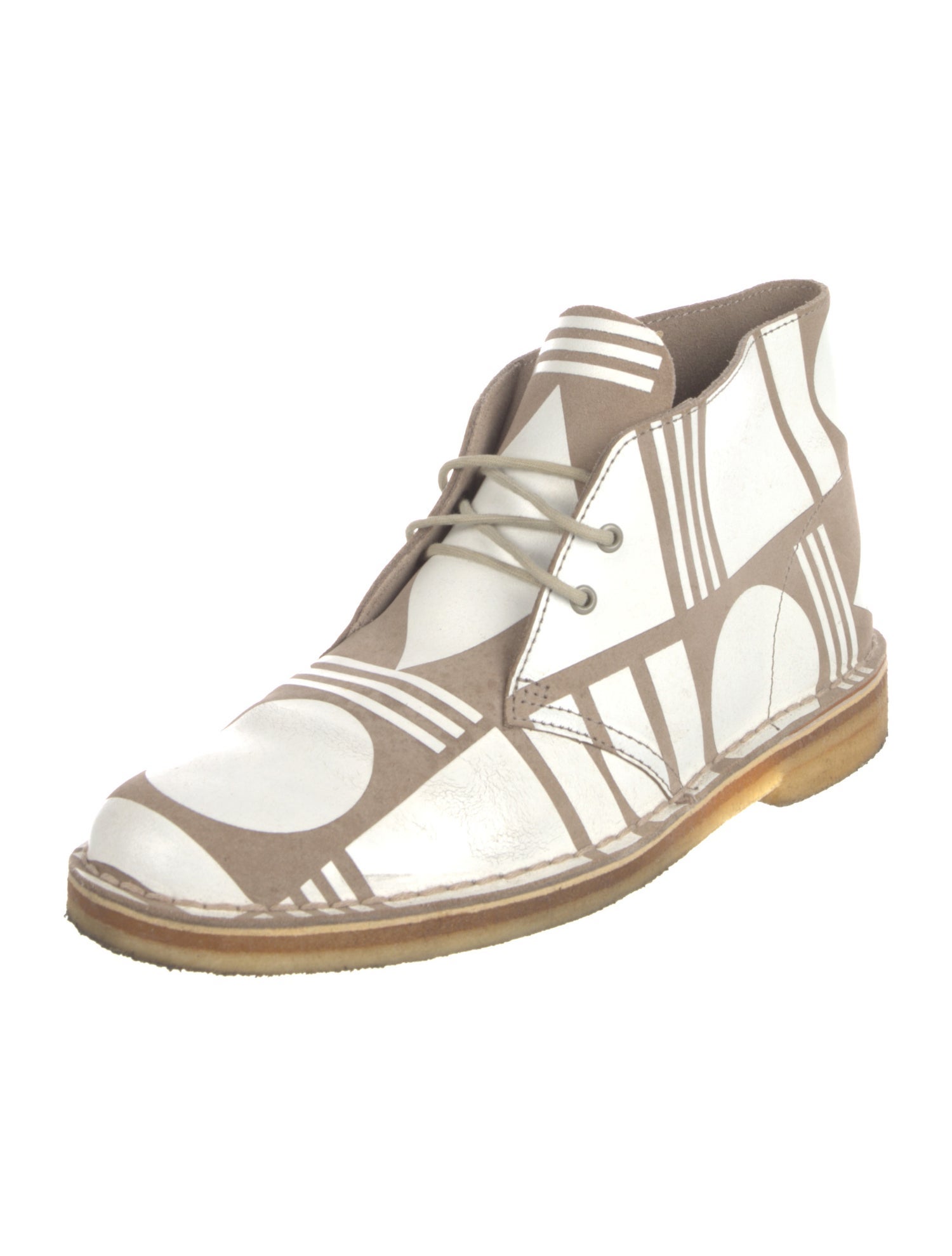 Clarks Leather Printed Oxfords