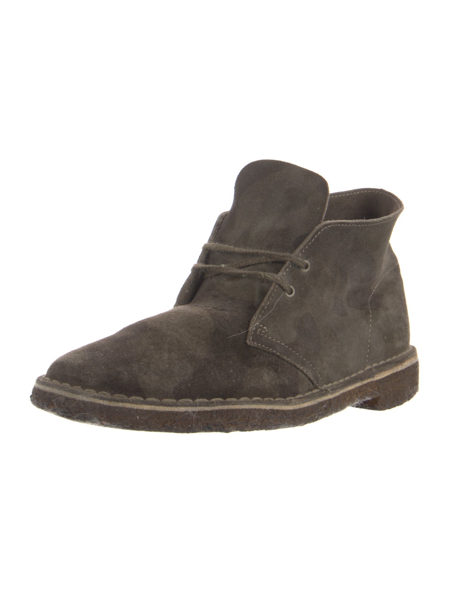 Clarks Suede Lace-Up Boots