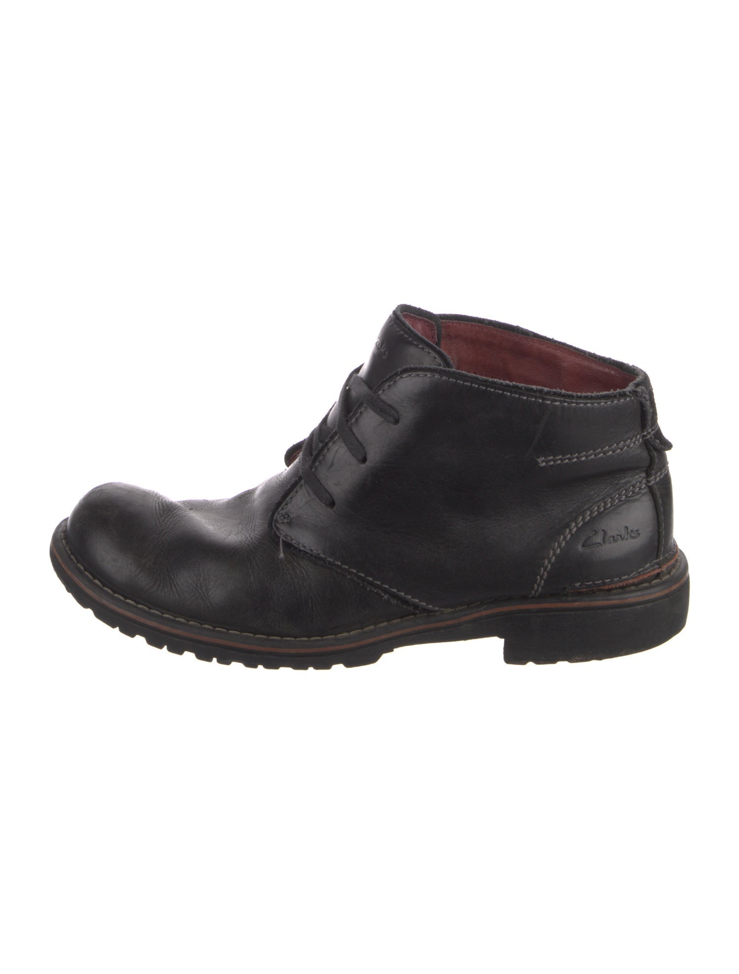Clarks Leather Lace-Up Boots