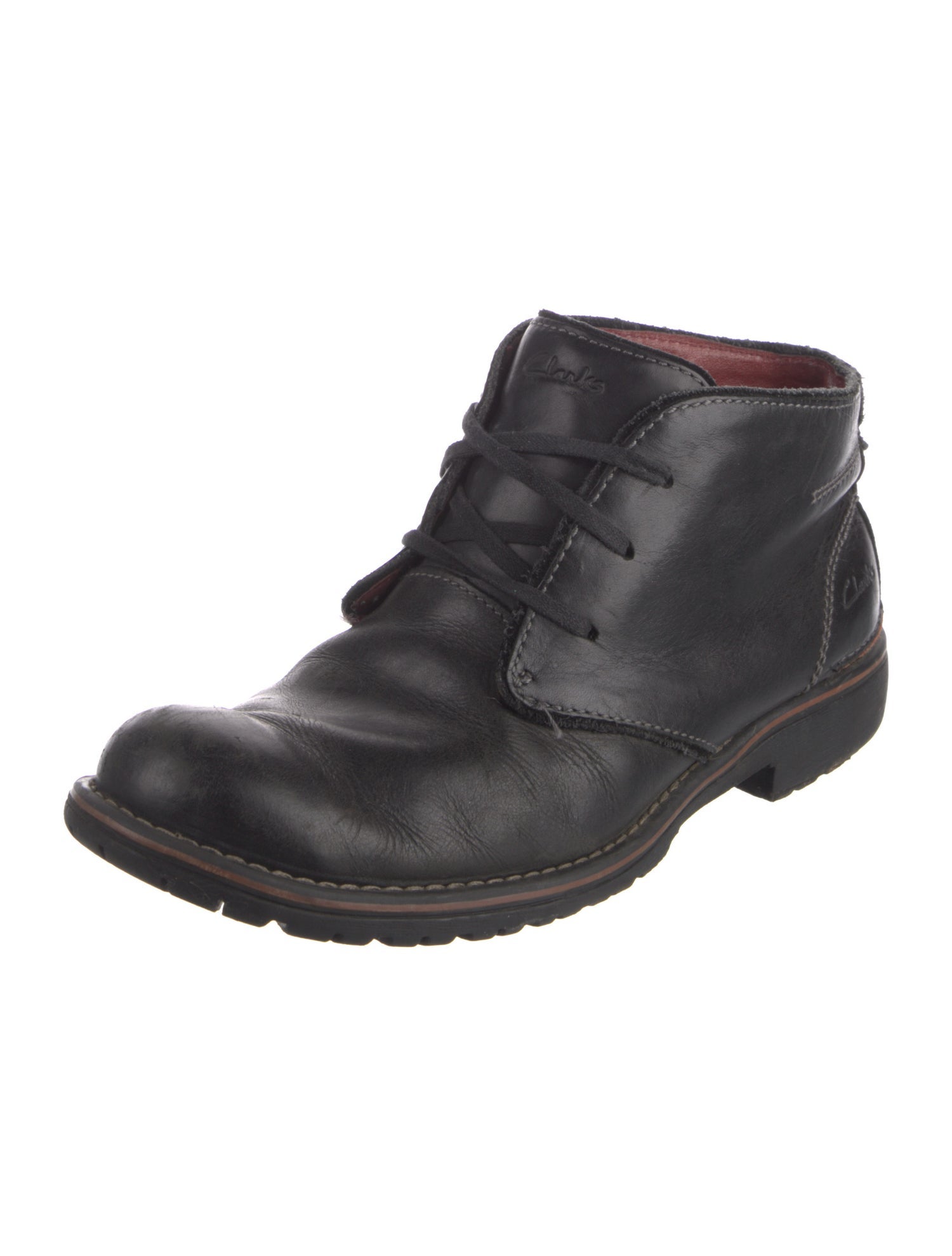 Clarks Leather Lace-Up Boots