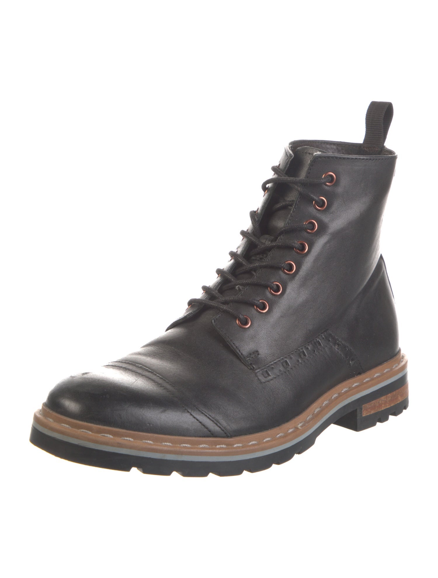 Clarks Leather Lace-Up Boots