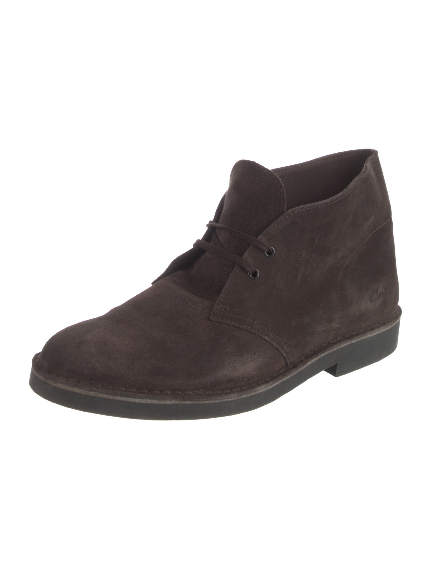 Clarks Suede Lace-Up Boots