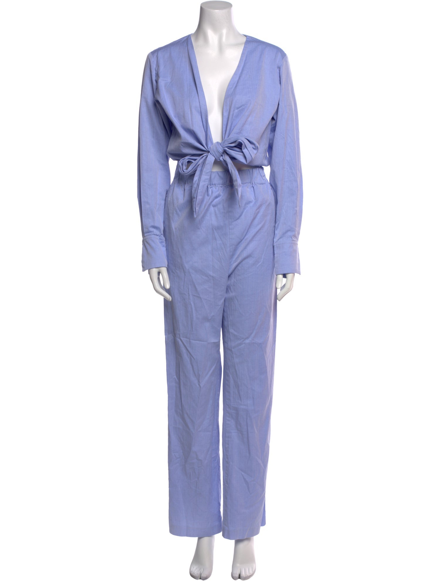 Carolina Ritzler Plunge Neckline Jumpsuit