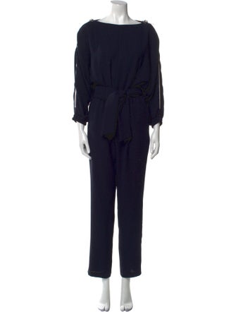 Carolina Ritzler Bateau Neckline Jumpsuit