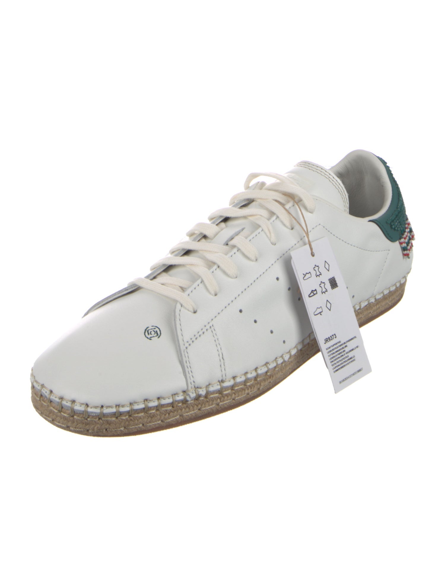 CLOT x Adidas Leather Beaded Accents Sneakers