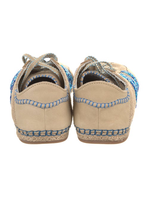 CLOT x Adidas Suede Beaded Accents Espadrille Sneakers