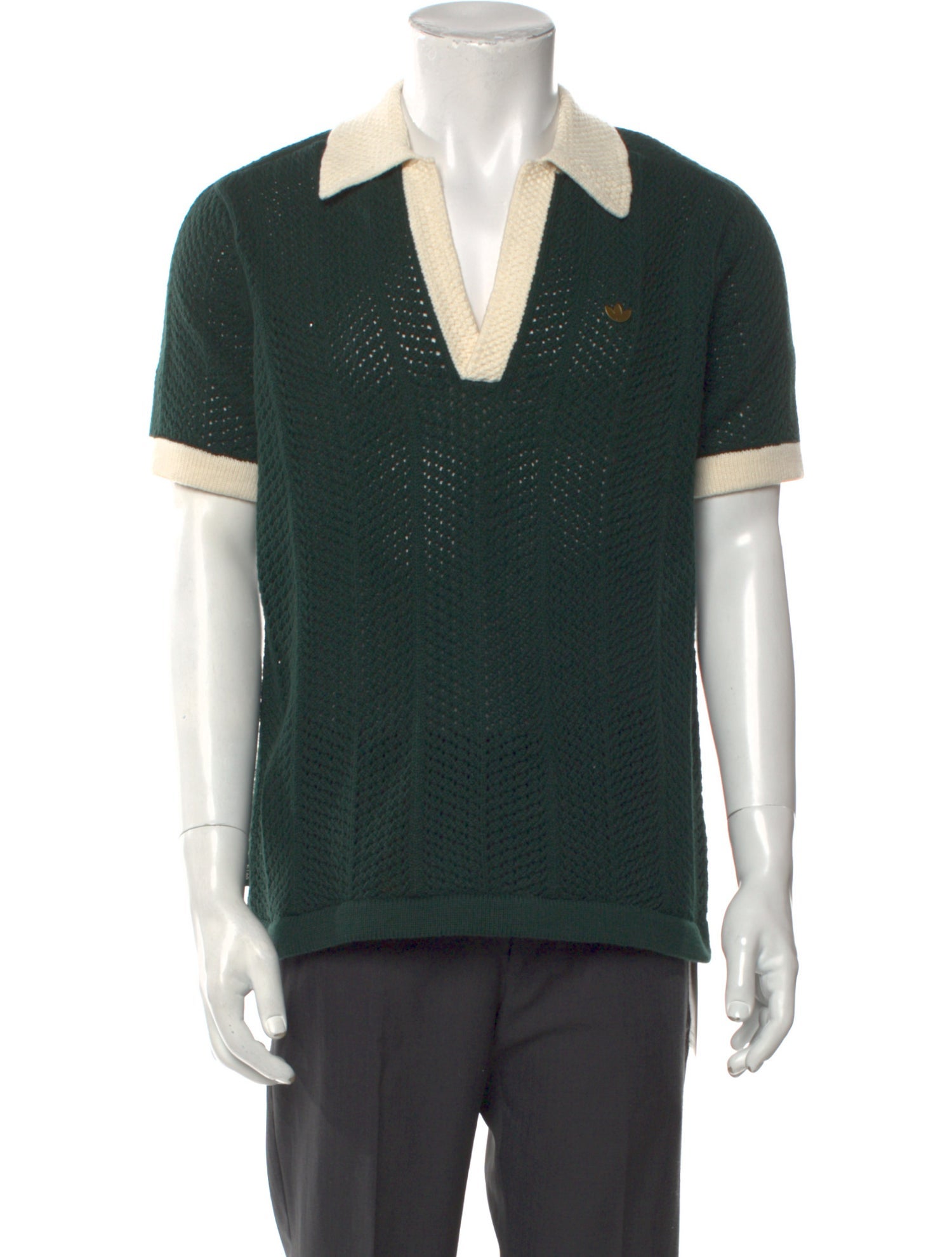 CLOT x Adidas Printed V-Neck Polo Sweater w/ Tags